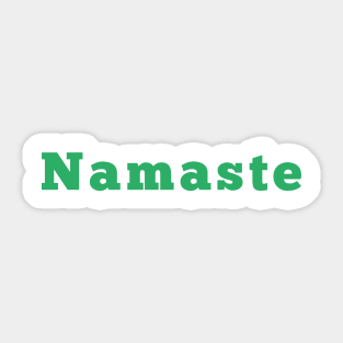 Namaste Green Text Sticker